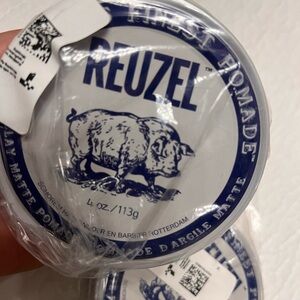 Reuzel Holland Finest Men Barber Clay Matte Pomade 4 oz New Sealed Pack